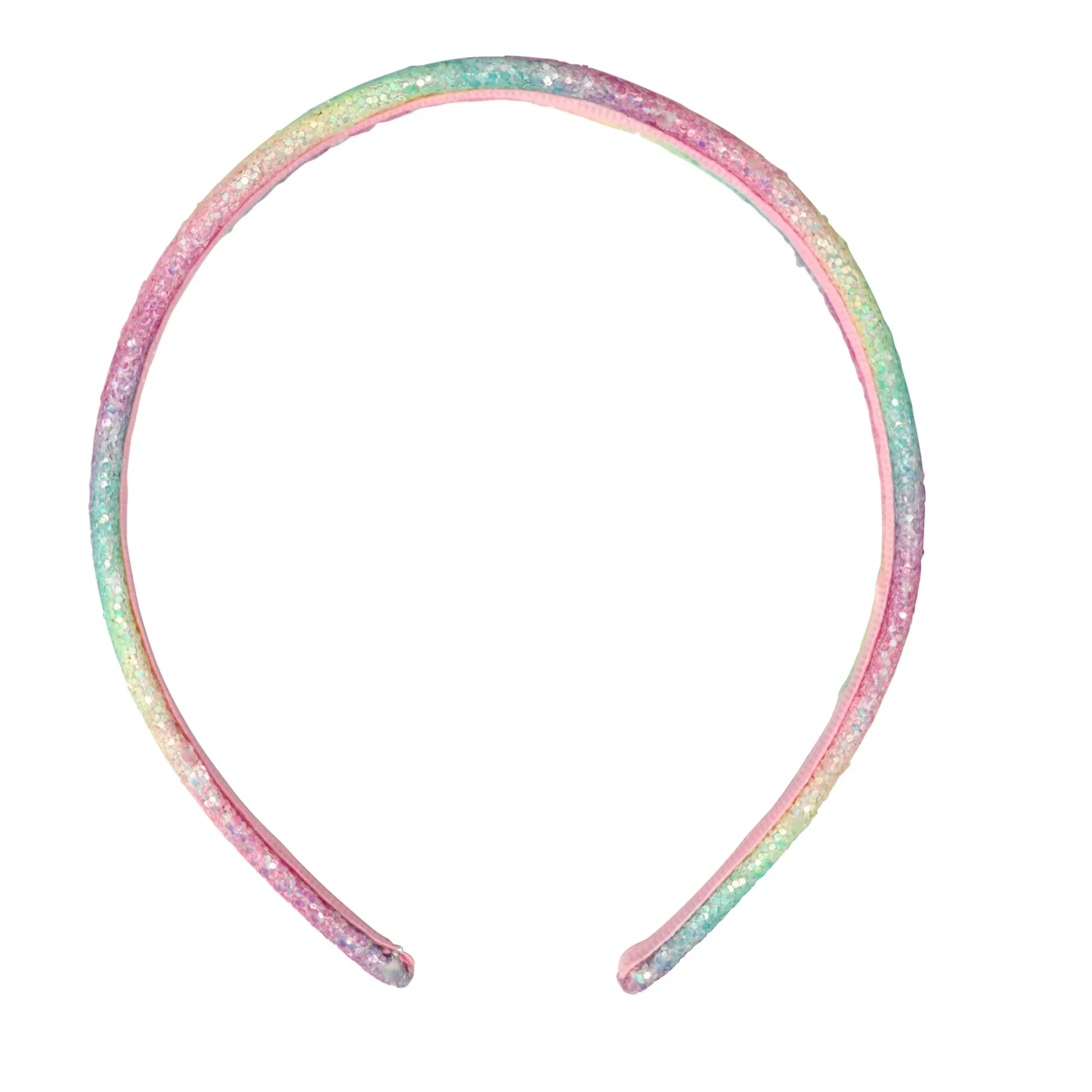 Pink Poppy Rainbow Chunky Glitter Headband-Pink Poppy-Little Giant Kidz