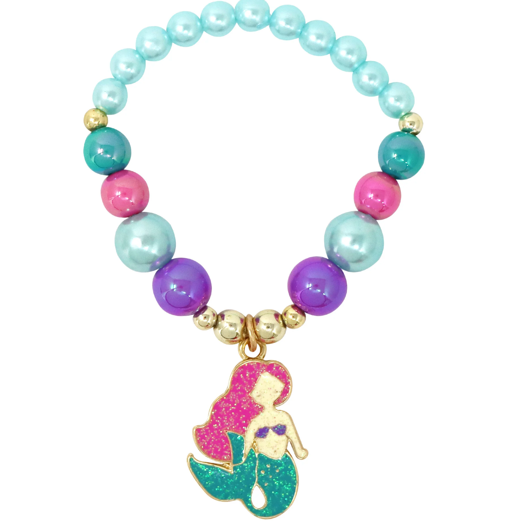 Pink Poppy Shimmering Mermaid Bracelet-Pink Poppy-Little Giant Kidz