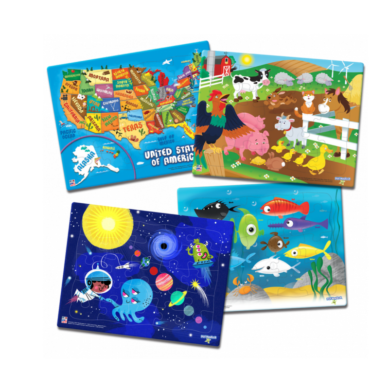 Play Monster 4 Pack Puzzle Colors-Play Monster-Little Giant Kidz