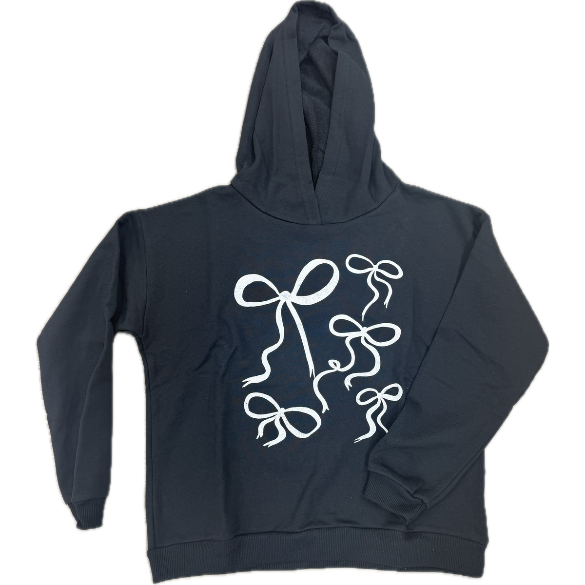 Prince Peter Multi Bows Hoody- Black-Prince Peter-Little Giant Kidz