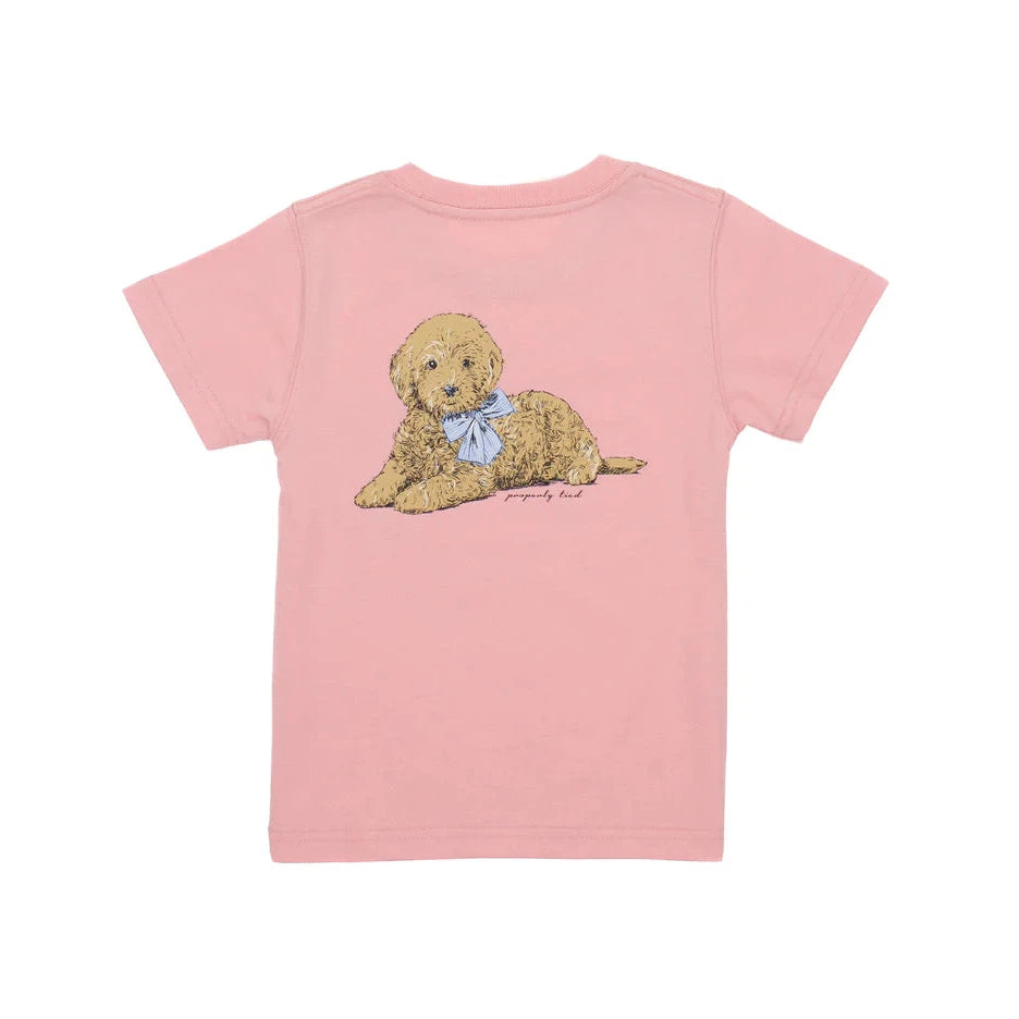 Properly Tied T-Shirt - Short Sleeves - Logo Pocket - Back Graphic - Snow Cones Chillin' on Rose Pink main image 0