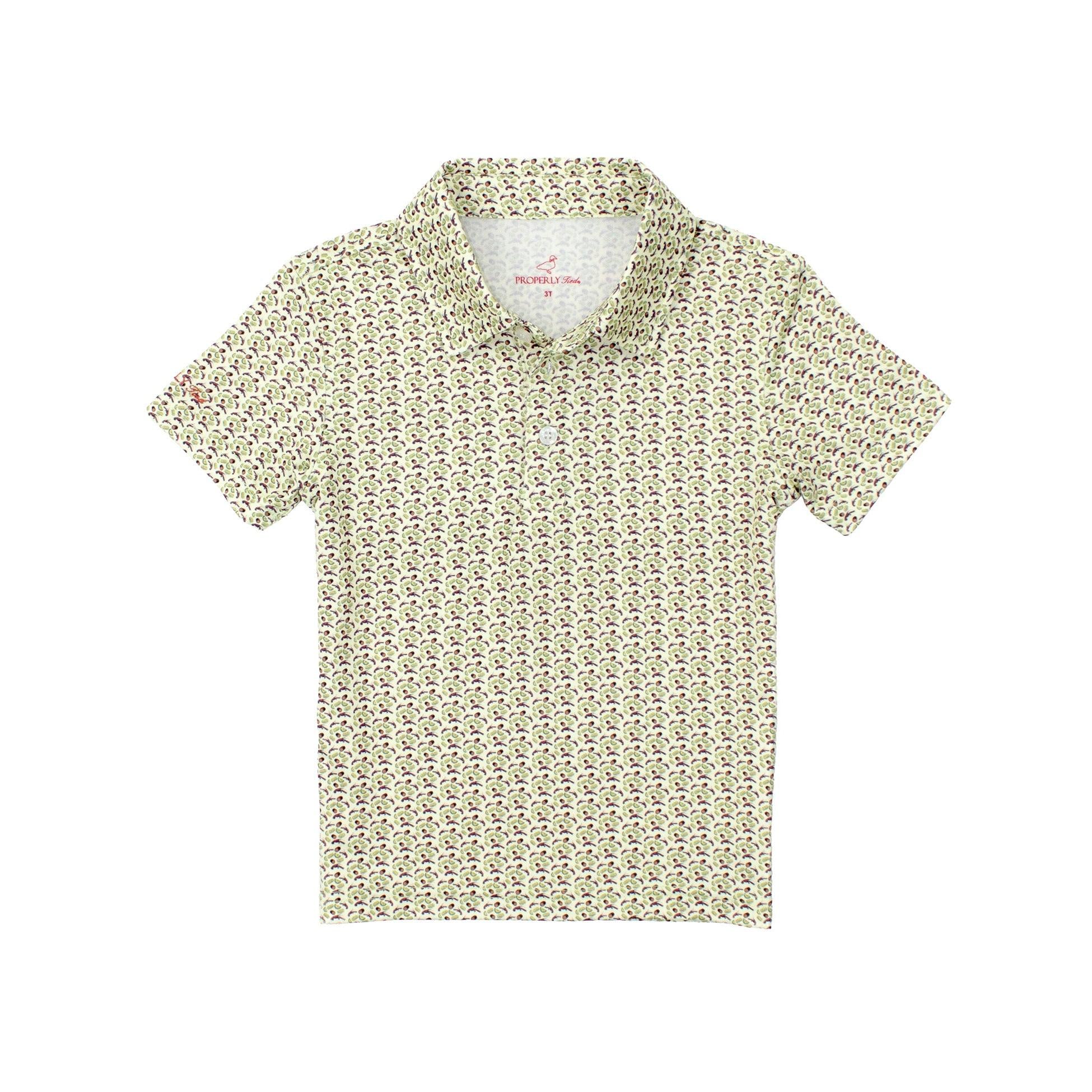 Properly Tied Boys Inlet Polo- Bayou Boil-Properly Tied-Little Giant Kidz