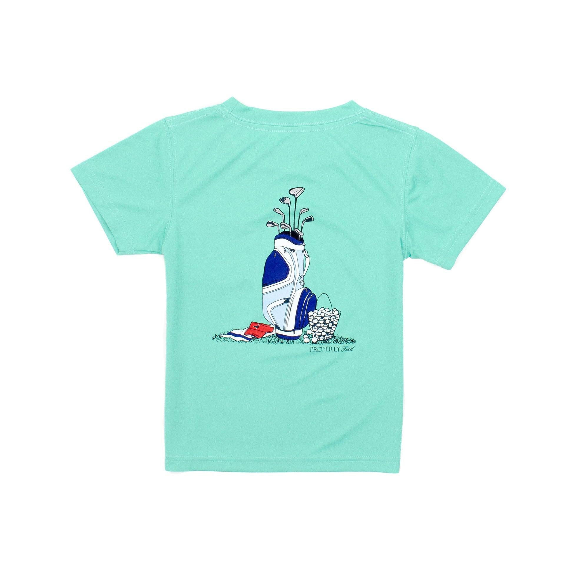 Properly Tied Boys Performance Tee Short Sleeve- Golf Clubs-Properly Tied-Little Giant Kidz