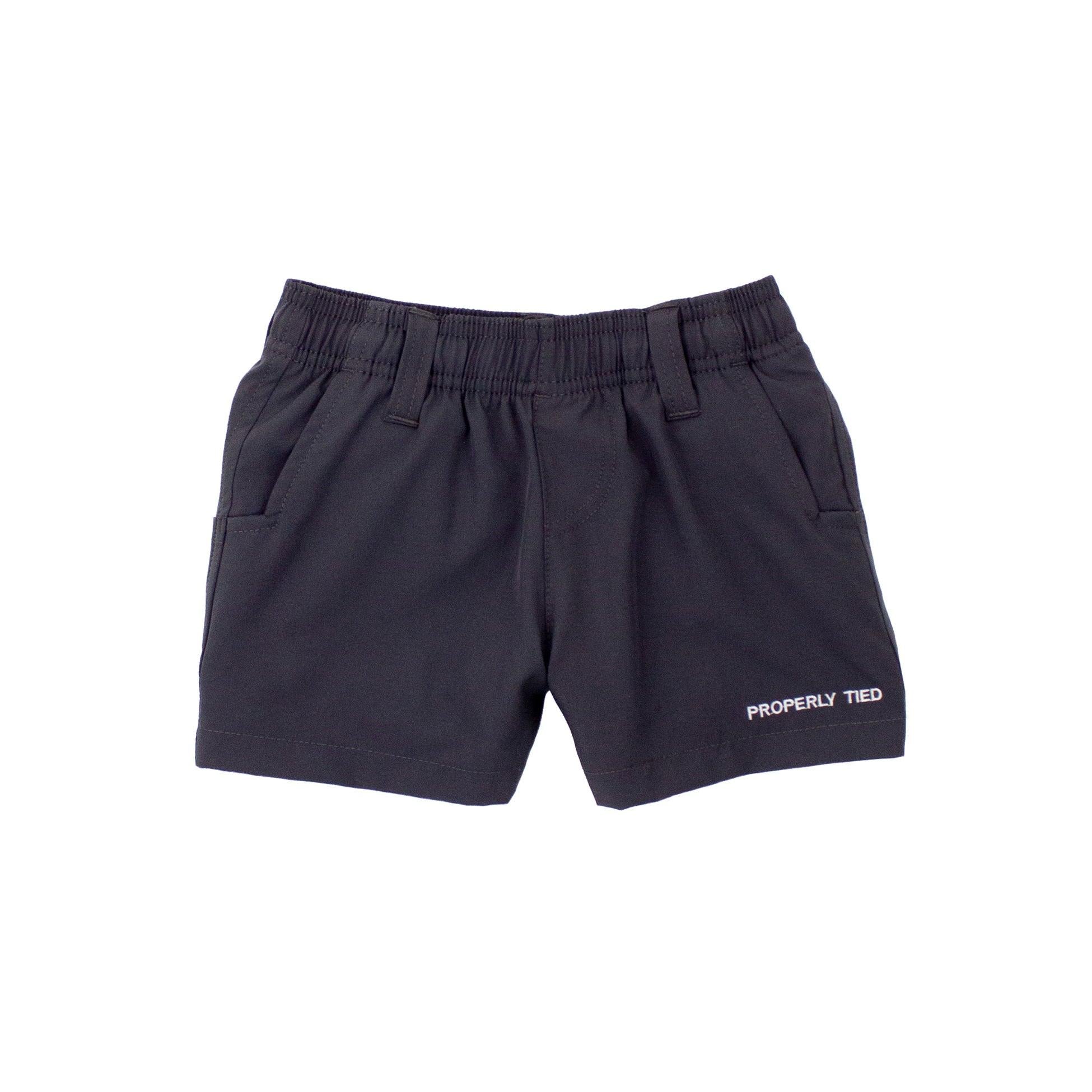 Properly Tied Boys Pintail Short-Charcoal-Properly Tied-Little Giant Kidz