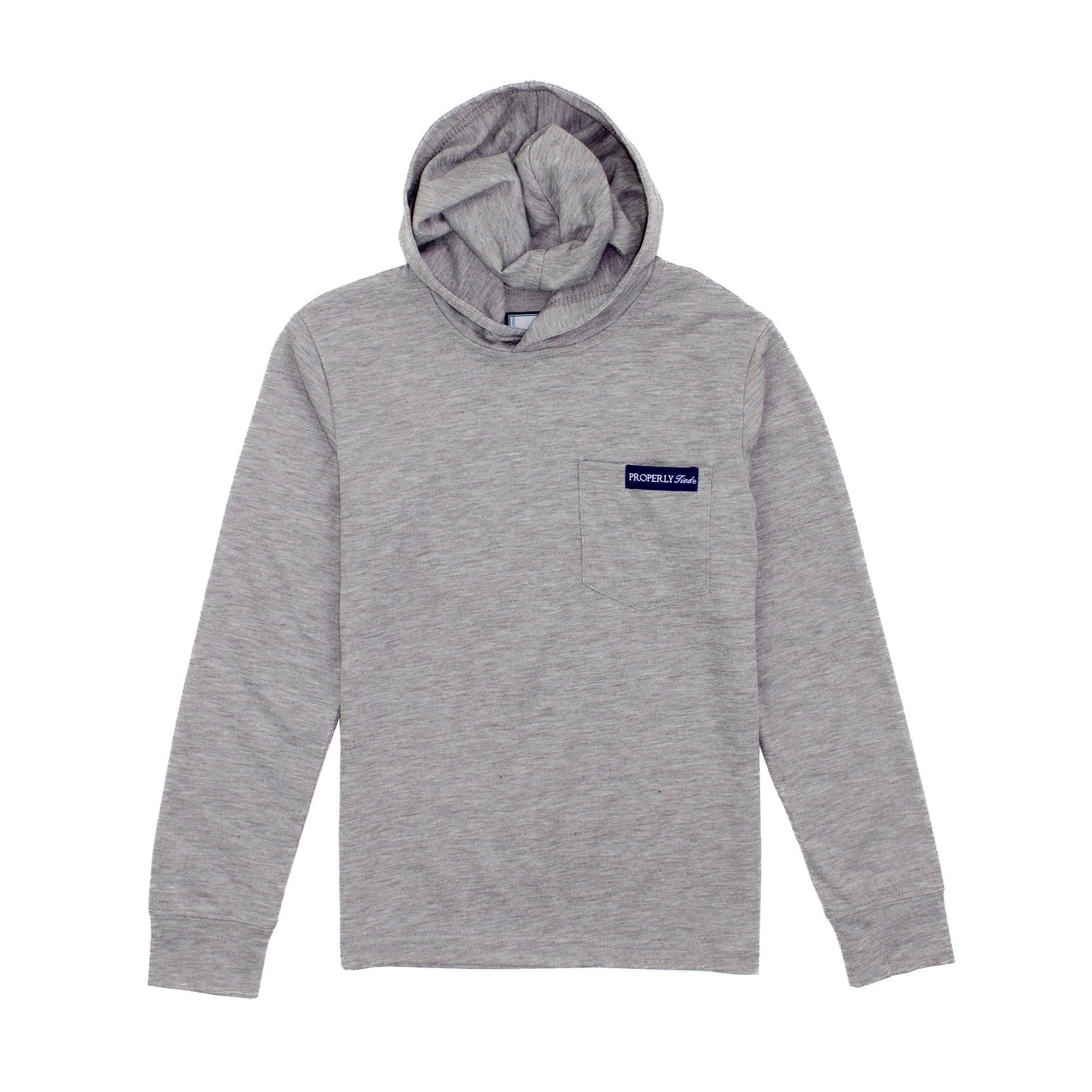 Properly Tied Boys Portland Hoodie- Heather Grey-Properly Tied-Little Giant Kidz