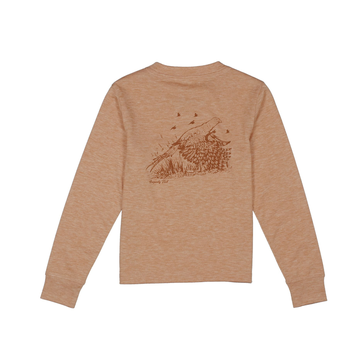 Properly Tied Boys Portland Pocket Tee Long Sleeve- Ember-Properly Tied-Little Giant Kidz