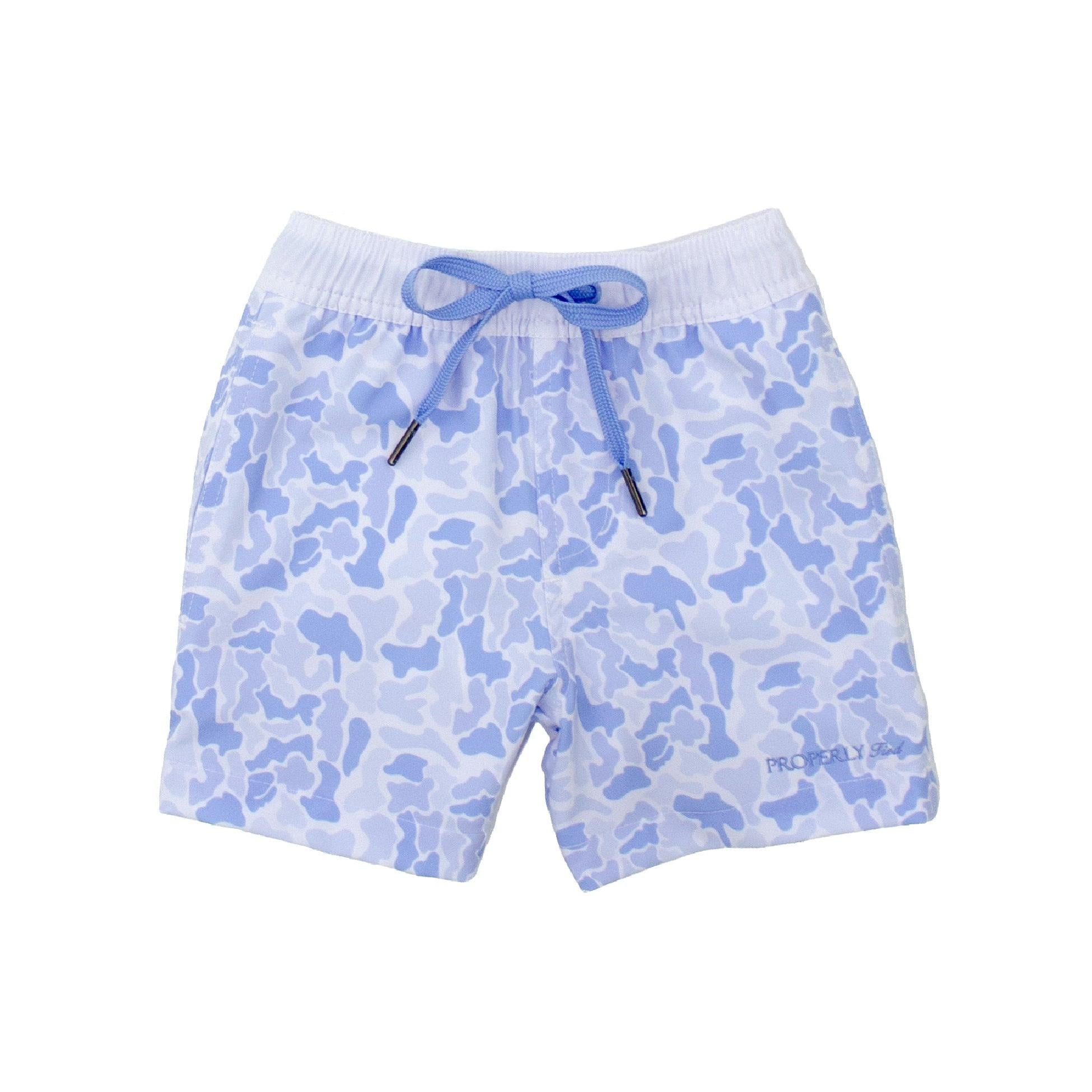 Properly Tied Boys Riviera Swim Trunk- River Camo-Properly Tied-Little Giant Kidz