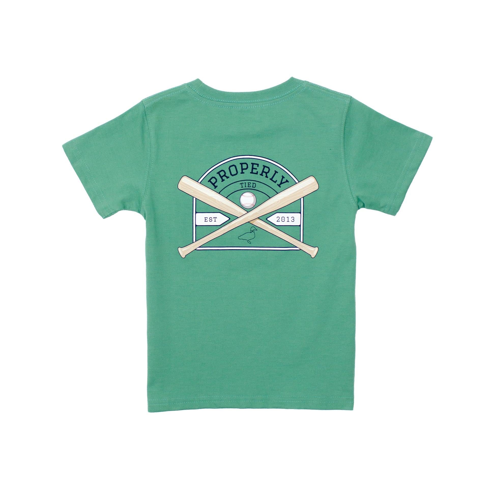 Properly Tied Boys Short Sleeve- Baseball Shield-Properly Tied-Little Giant Kidz