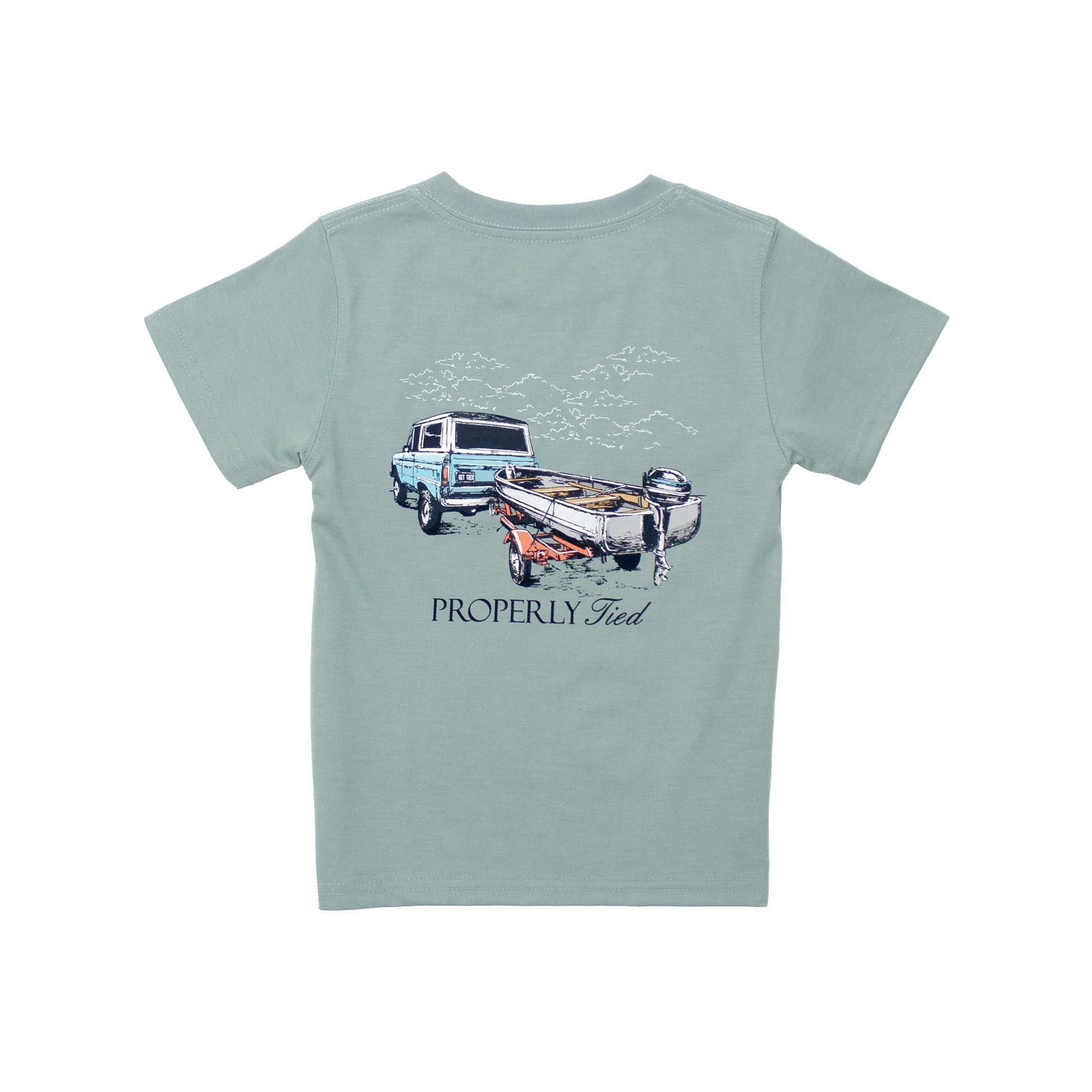 Properly Tied Boys Short Sleeve- Towing The Line-Properly Tied-Little Giant Kidz