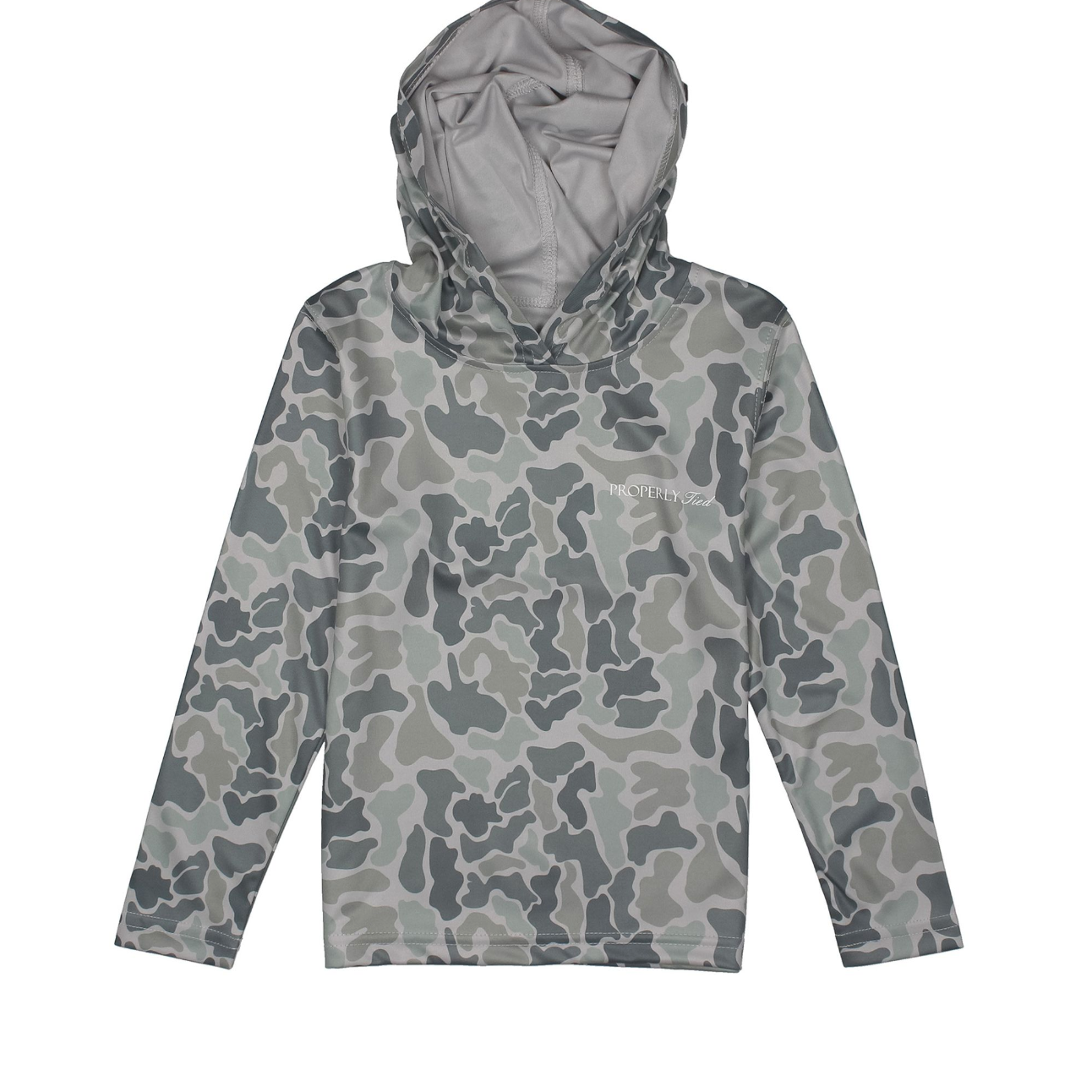 Properly Tied Boys Sportsman Performance Hoodie- Polar Camo-Properly Tied-Little Giant Kidz