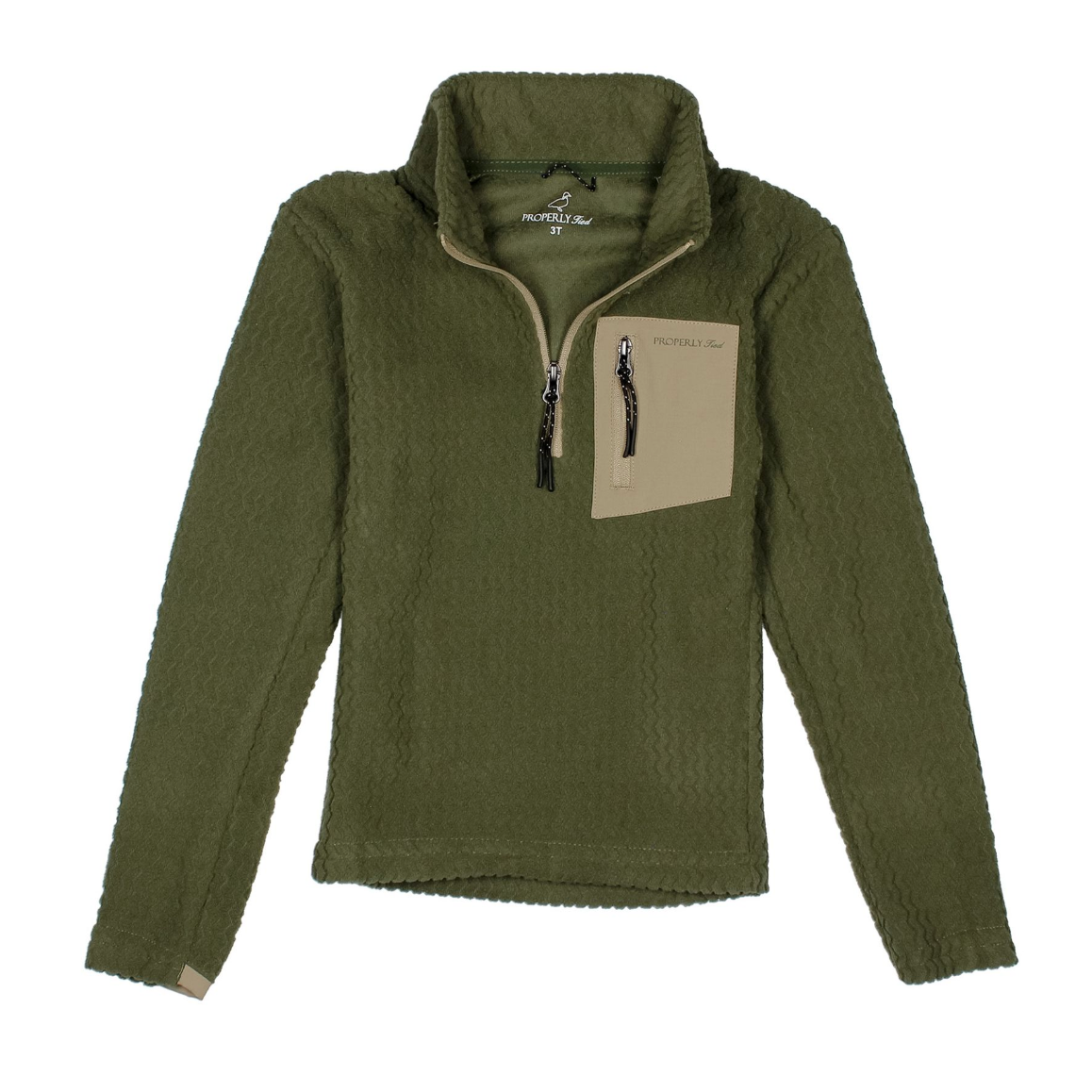 Properly Tied Boys Yukon Pullover- Olive-Properly Tied-Little Giant Kidz