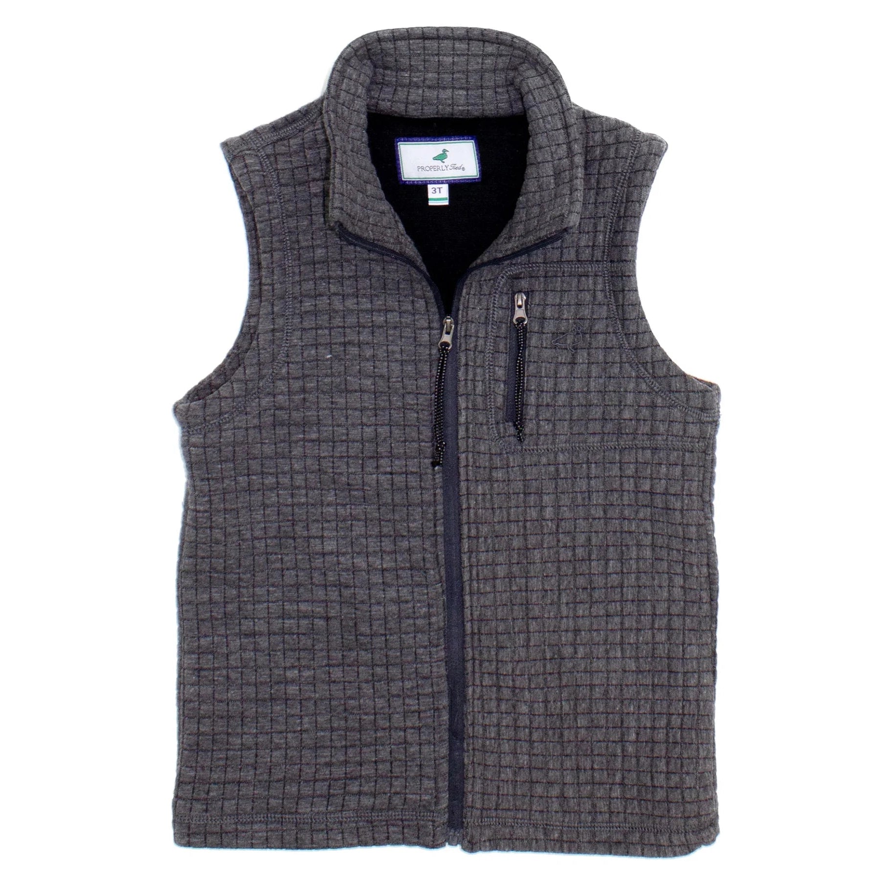 Properly Tied Delta Vest Charcoal Heather-Properly Tied-Little Giant Kidz