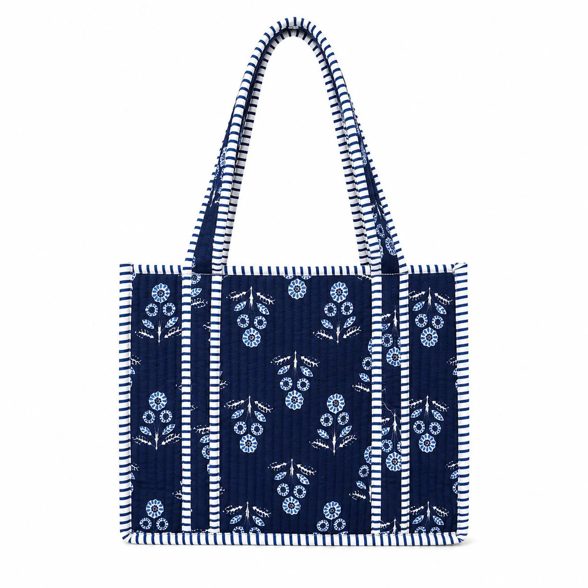 Queens Design MINI QUILTED TOTE BAGS - Navy-Queens Design-Little Giant Kidz