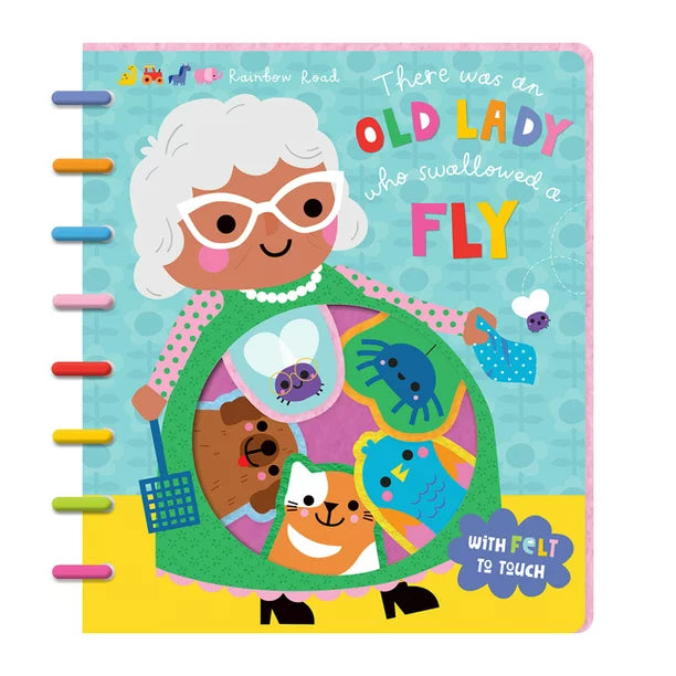 Rainbow Road: There Was an Old Lady Who Swallowed a Fly (Board book)-Make Believe Ideas-Little Giant Kidz
