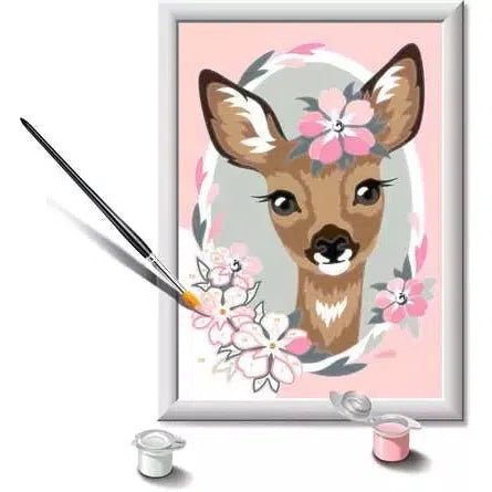 Ravensburger CreArt Paint by Numbers- Delightful Deer-RAVENSBURGER-Little Giant Kidz