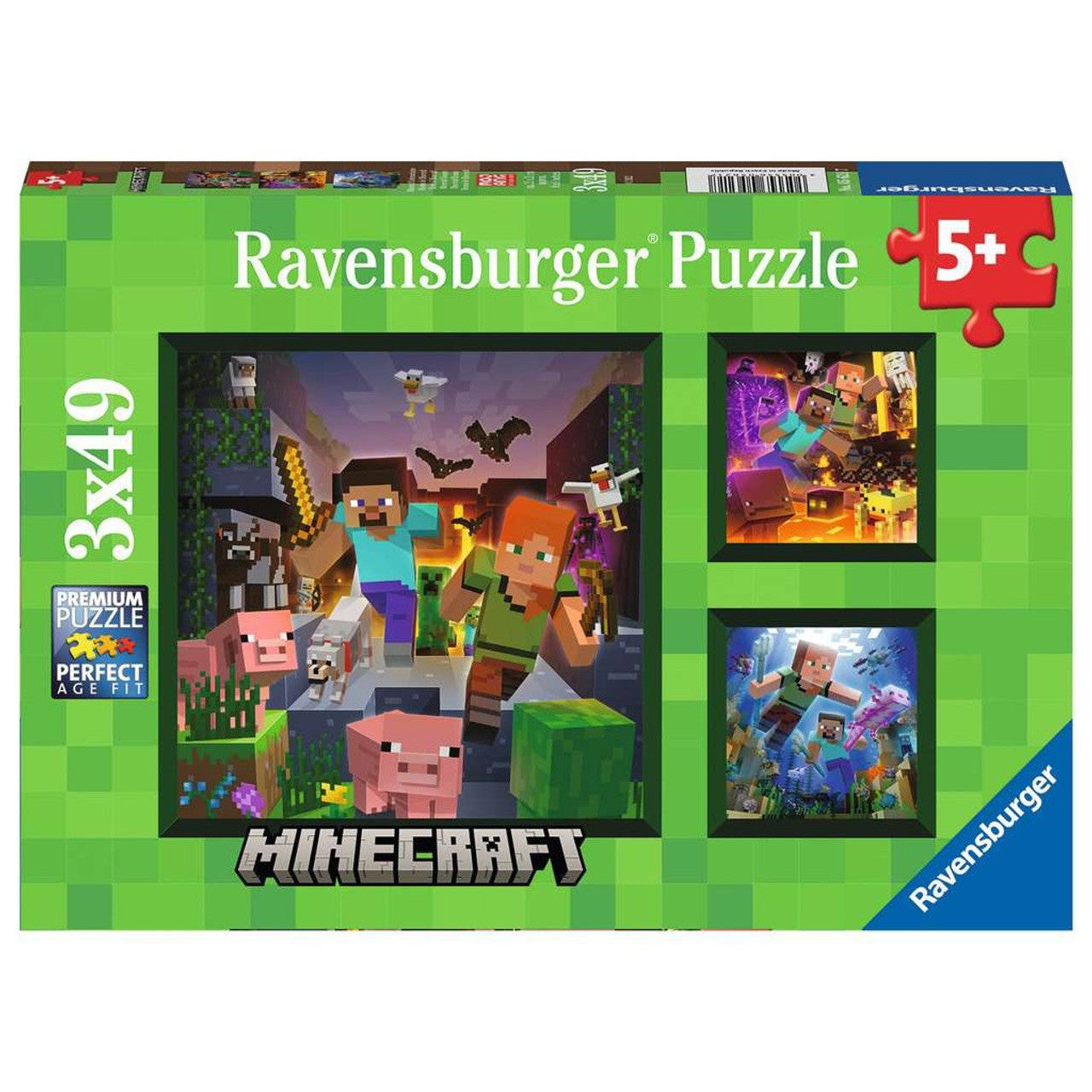 Ravensburger Minecraft Biomes 49 Piece Puzzle-RAVENSBURGER-Little Giant Kidz