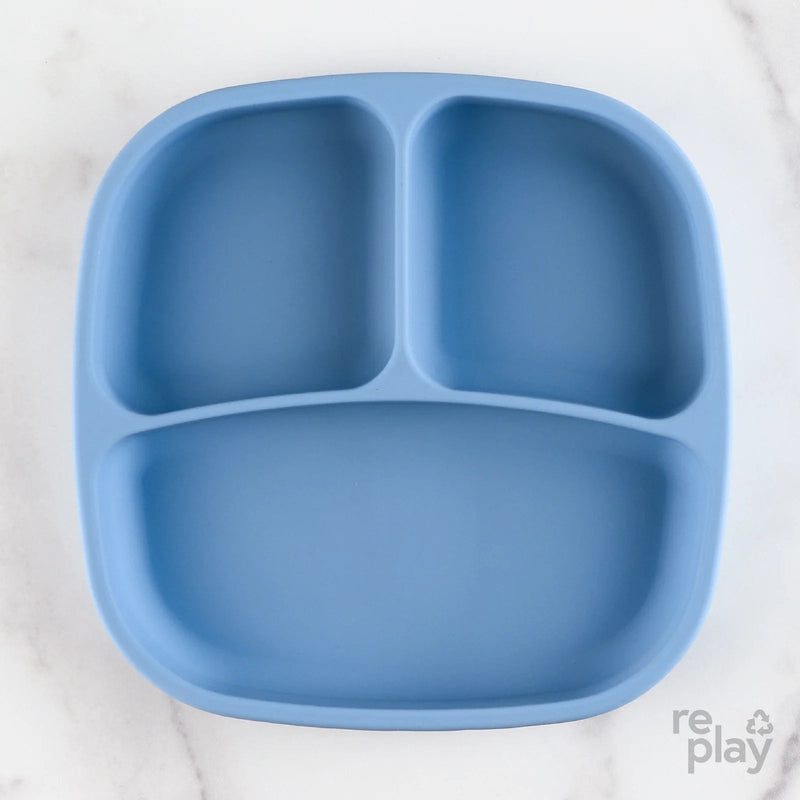 Re-Play Silicone Suction Divided Plate-RE-PLAY WHOLESALE-Little Giant Kidz