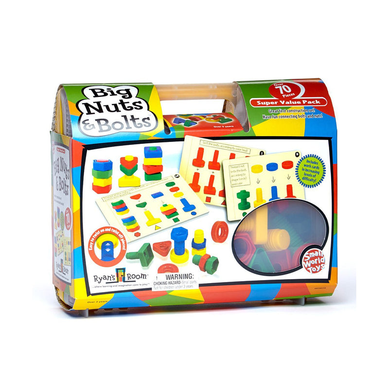 Ryan's Room Big Nuts & Bolts - 64 Pieces-SMALL WORLD-Little Giant Kidz
