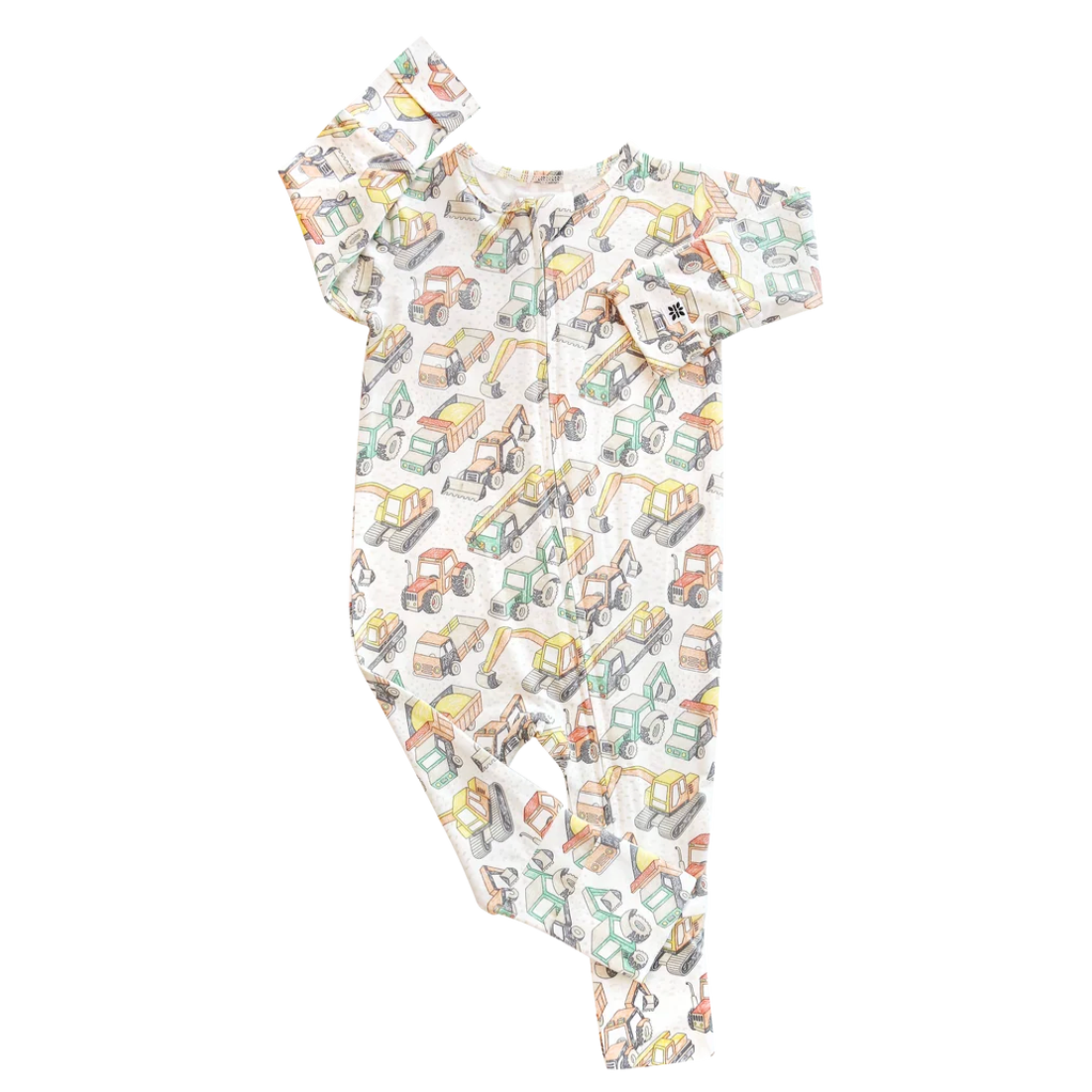 SWEET BAMBOO Convertible Romper - Busy Building-SWEET BAMBOO-Little Giant Kidz