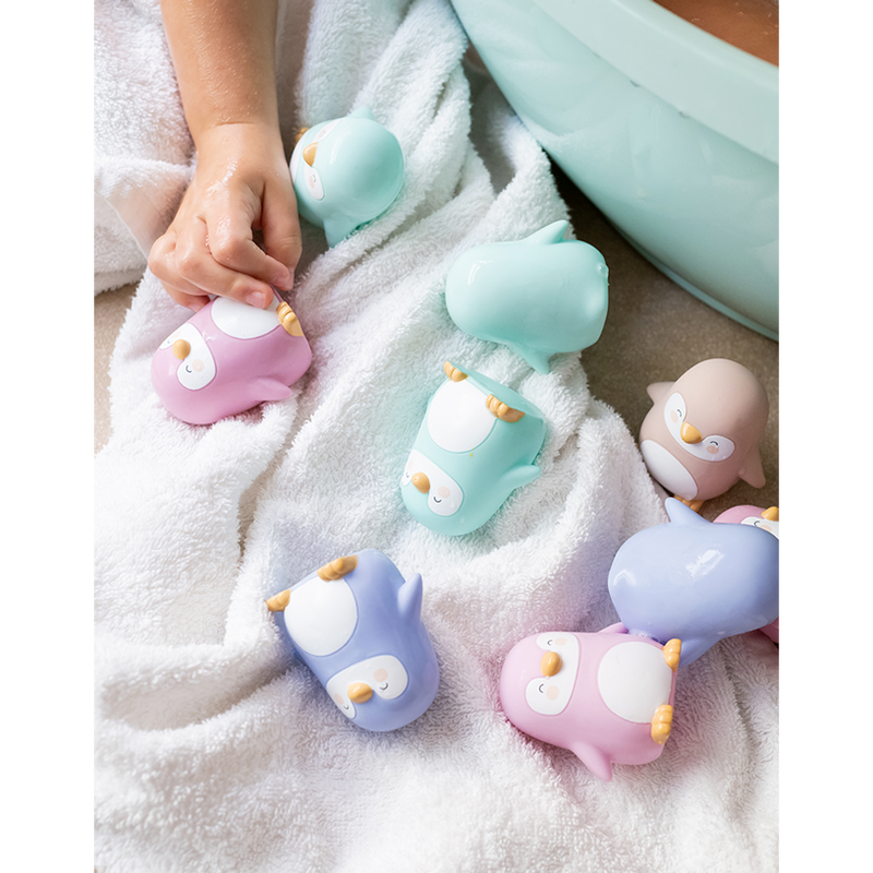 Saro Baby Bath Toys “Penguins Party”-Saro Baby-Little Giant Kidz