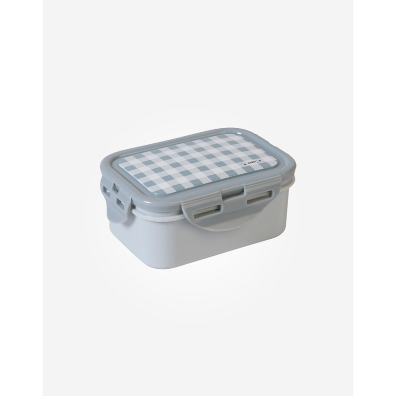 Saro Baby Lunch Box Container - Gray Check-Saro Baby-Little Giant Kidz