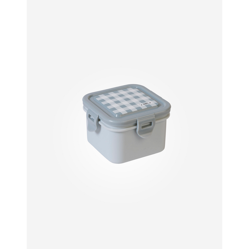 Saro Baby Lunch Box Container - Gray Check-Saro Baby-Little Giant Kidz