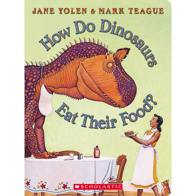 Scholastic: How Do Dinosaurs Eat Their Food? (Board Book)-Scholastic-Little Giant Kidz