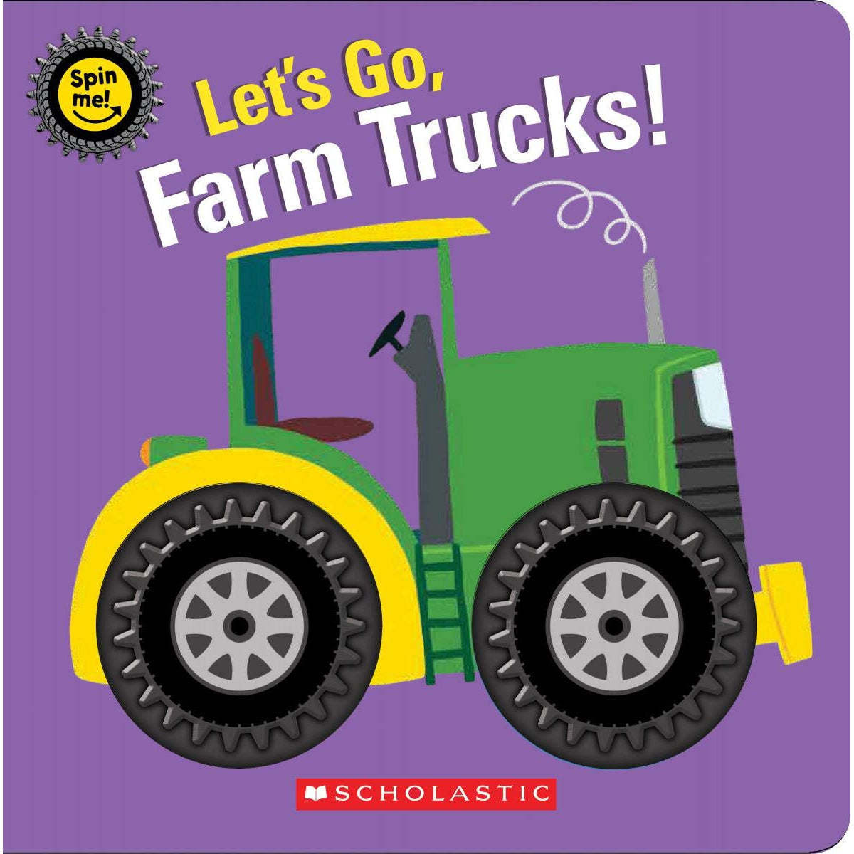 Scholastic: Let's Go, Farm Trucks! (Spin Me!) (Board Book)-Scholastic-Little Giant Kidz