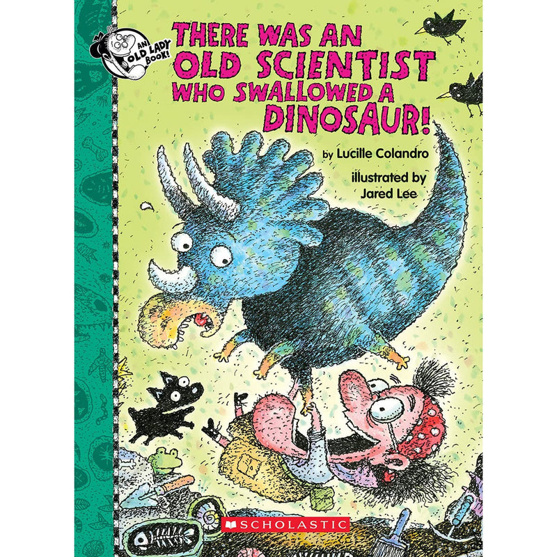 Scholastic: There Was an Old Scientist Who Swallowed a Dinosaur! (Hardcover Book)-Scholastic-Little Giant Kidz