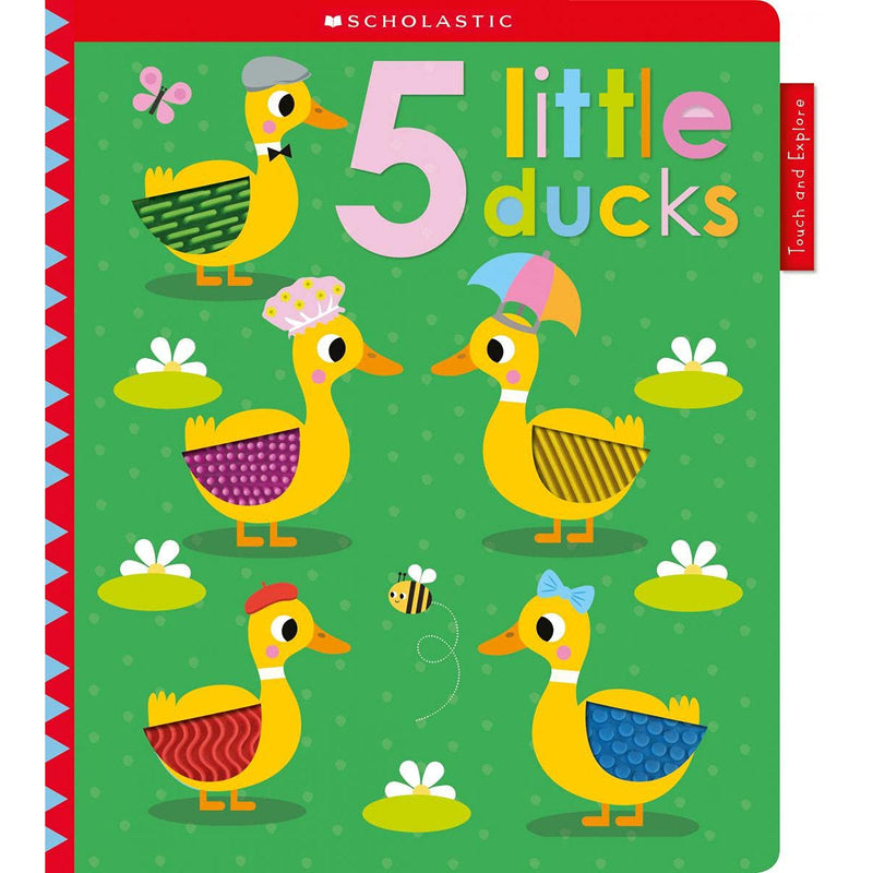 Scholastic: Touch & Explore 5 Tiny Ducks (Board Book)-Scholastic-Little Giant Kidz