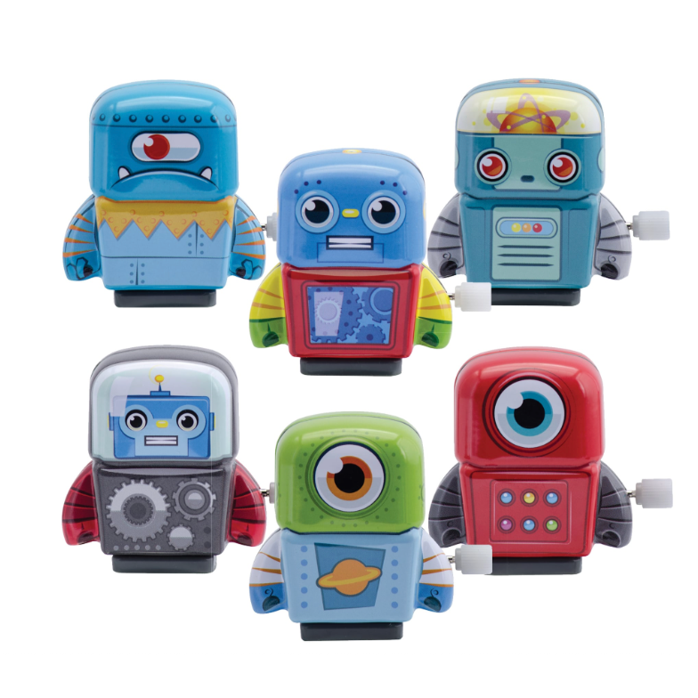 Schylling Mini Tin Robots-SCHYLLING-Little Giant Kidz
