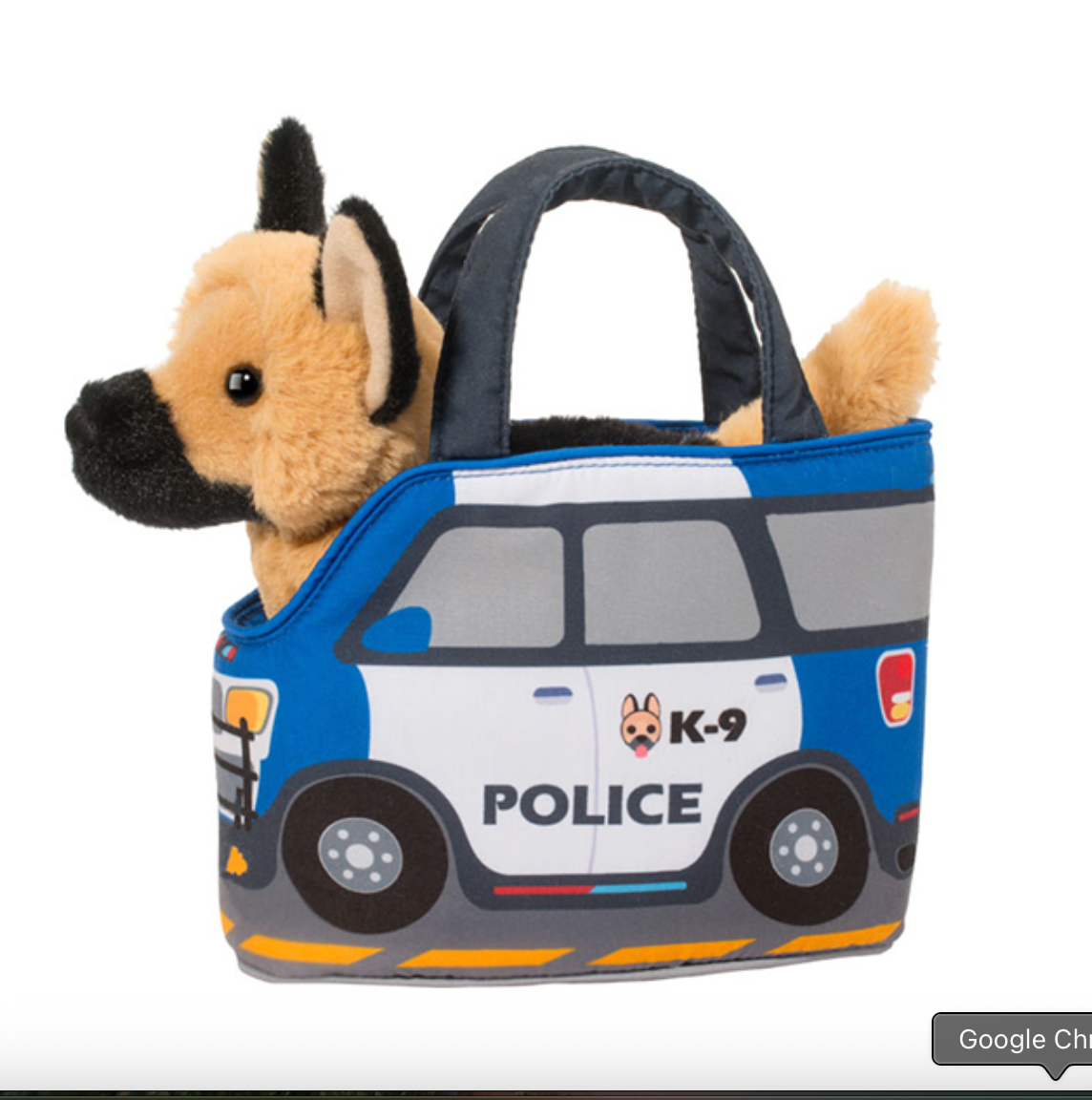 Douglas Police Car Pet Sak with German Shepherd
