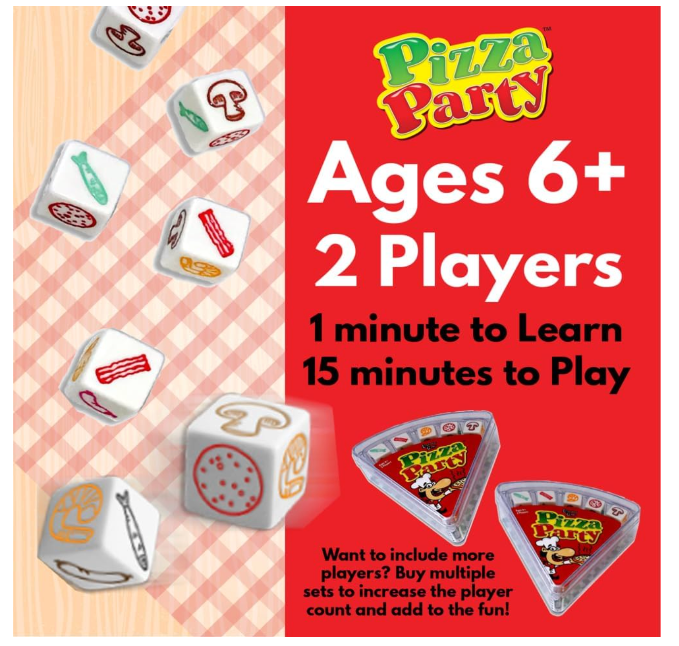 University Games Pizza Party Card and Dice Game