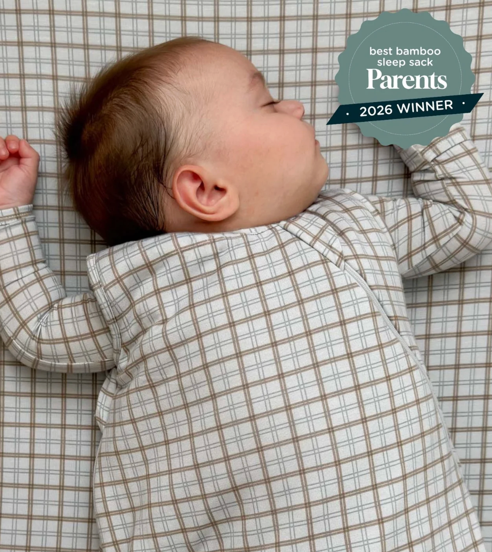 Gunamuna Swaddle Sleep Sack 1.0 Tog - Plaid