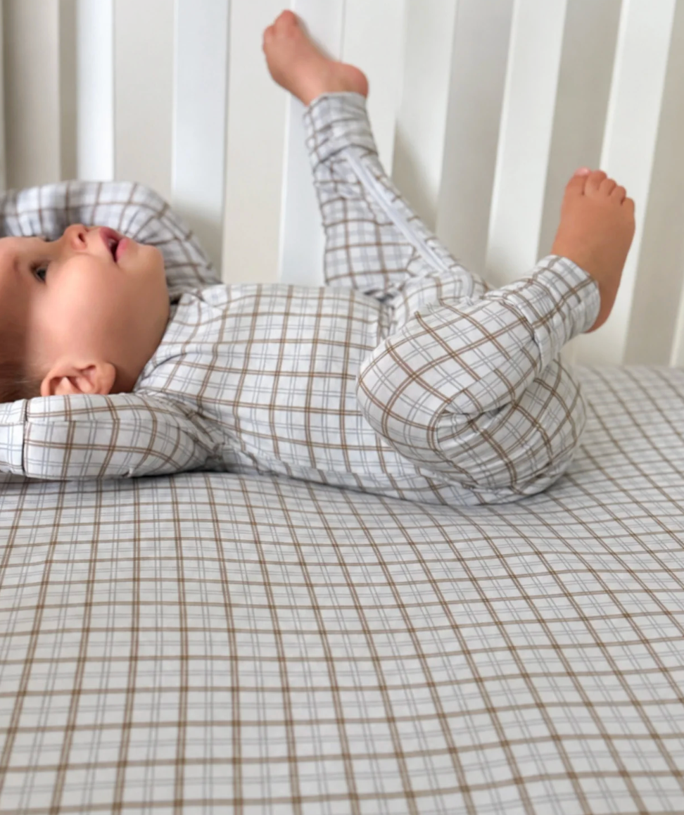 Gunamuna Crib Sheet - Plaid