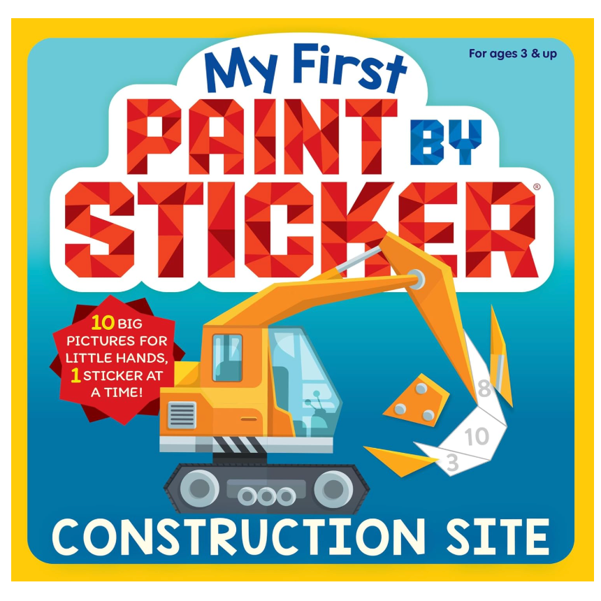 My First Paint by Sticker: Construction Site- Paperback
