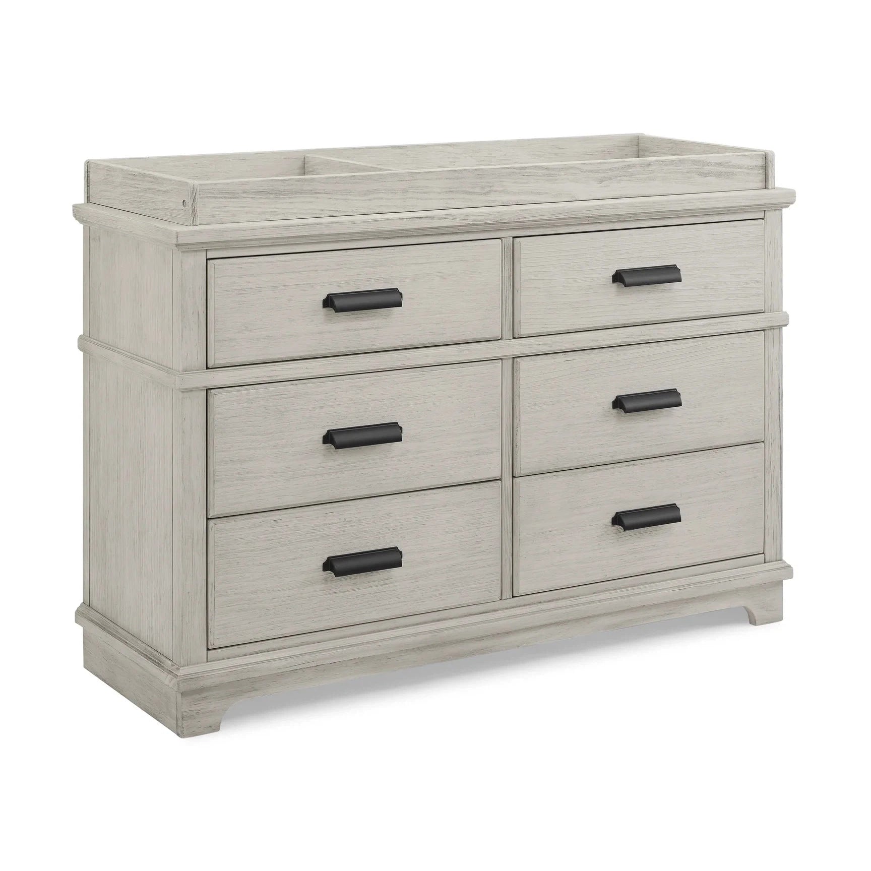 Simmons Kids Asher 6 Drawer Dresser with Change Top Tray - Rustic Mist-DELTA-Little Giant Kidz