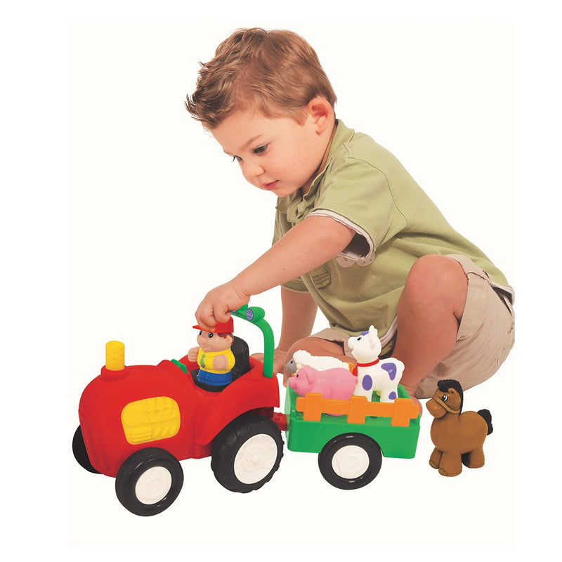 Small World Toys Busy Farm Tractor-SMALL WORLD-Little Giant Kidz