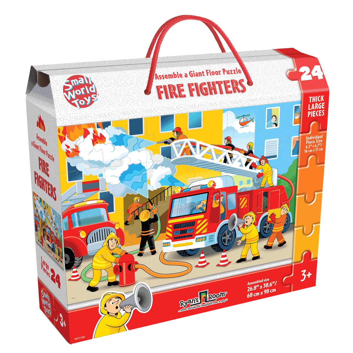 Small World Toys Firefighters Floor Puzzle - 24 Piece-SMALL WORLD-Little Giant Kidz