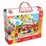 Small World Toys Firefighters Floor Puzzle - 24 Piece-SMALL WORLD-Little Giant Kidz