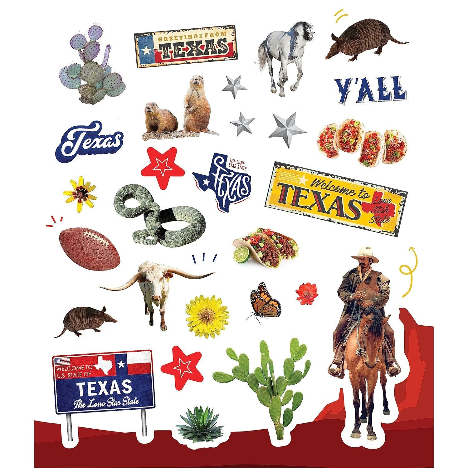 Sourcebooks: 500 Stickers: Texas-SOURCEBOOKS-Little Giant Kidz