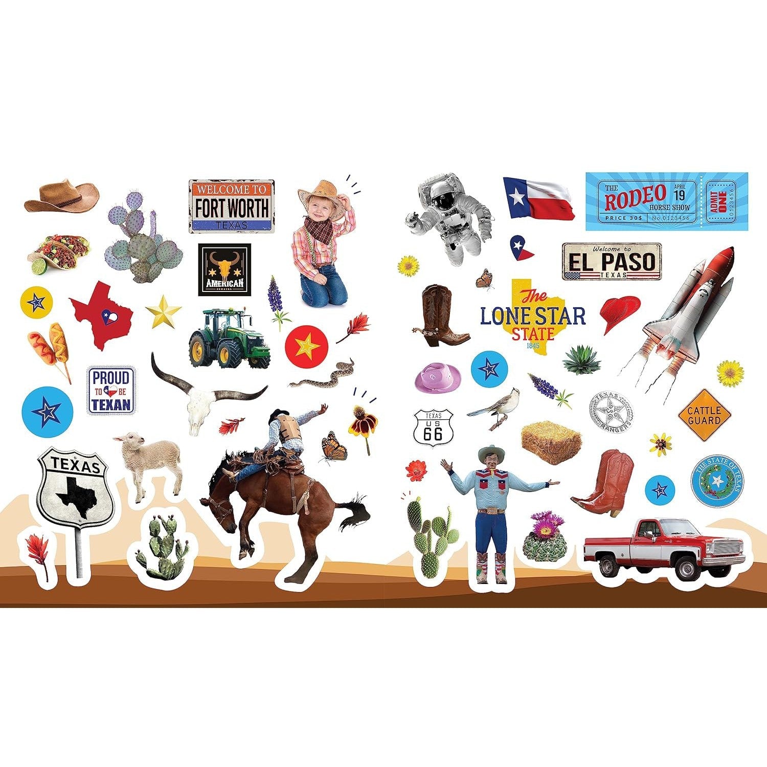 Sourcebooks: 500 Stickers: Texas-SOURCEBOOKS-Little Giant Kidz