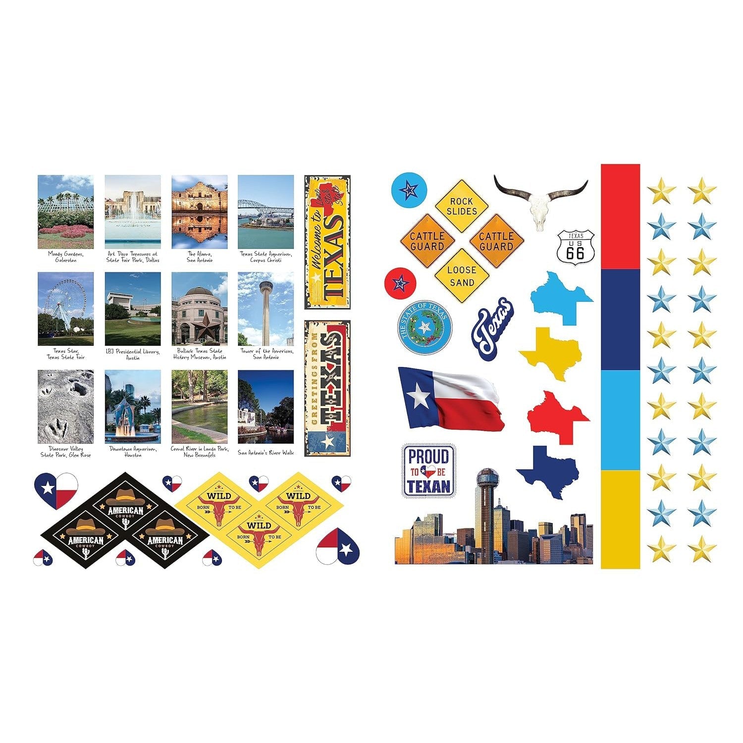 Sourcebooks: 500 Stickers: Texas-SOURCEBOOKS-Little Giant Kidz