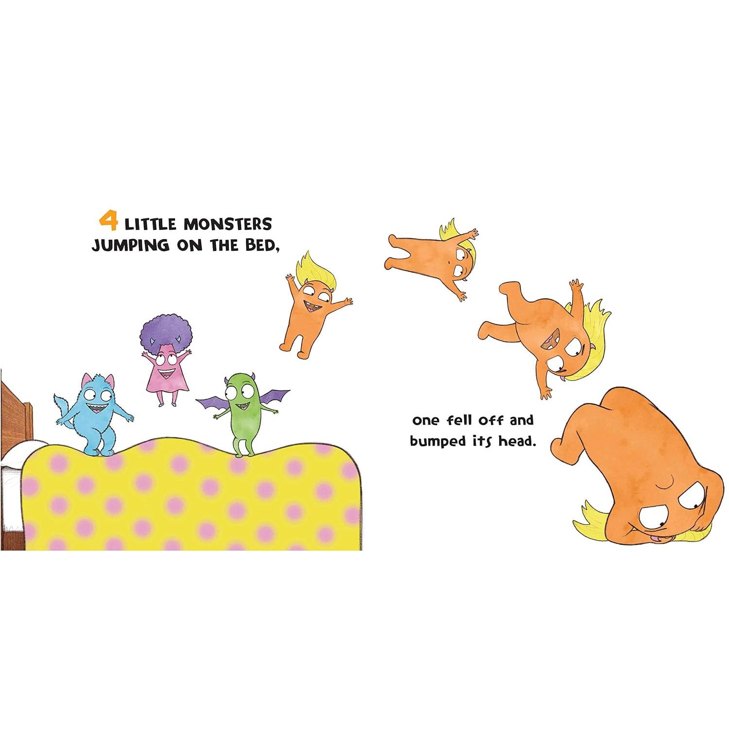 Sourcebooks: Five Little Monsters Jumping on the Bed: A Fresh Take On The Classic Counting Book!-SOURCEBOOKS-Little Giant Kidz