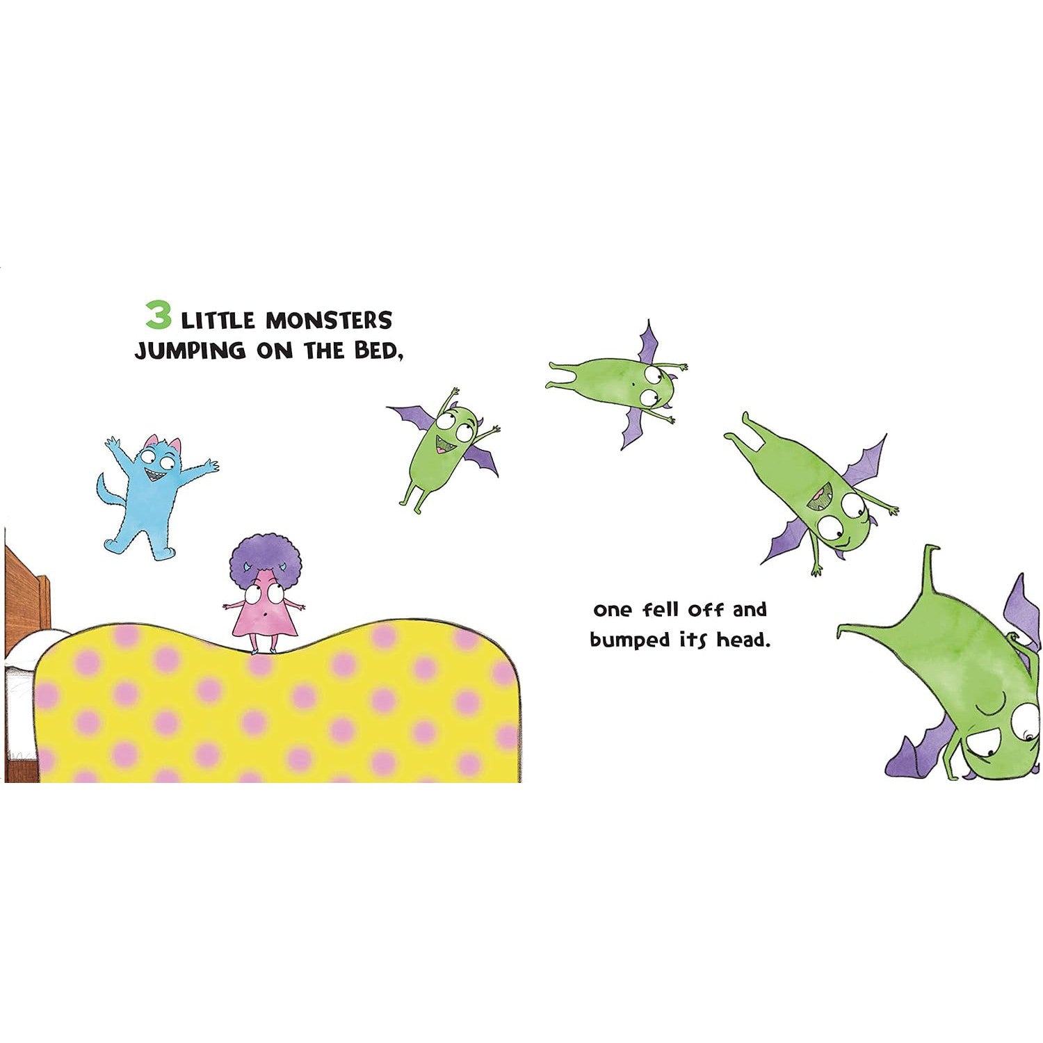 Sourcebooks: Five Little Monsters Jumping on the Bed: A Fresh Take On The Classic Counting Book!-SOURCEBOOKS-Little Giant Kidz