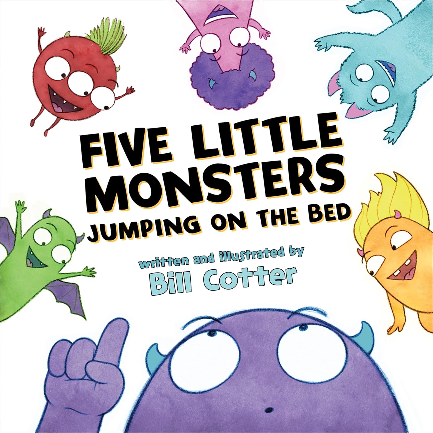 Sourcebooks: Five Little Monsters Jumping on the Bed: A Fresh Take On The Classic Counting Book!-SOURCEBOOKS-Little Giant Kidz