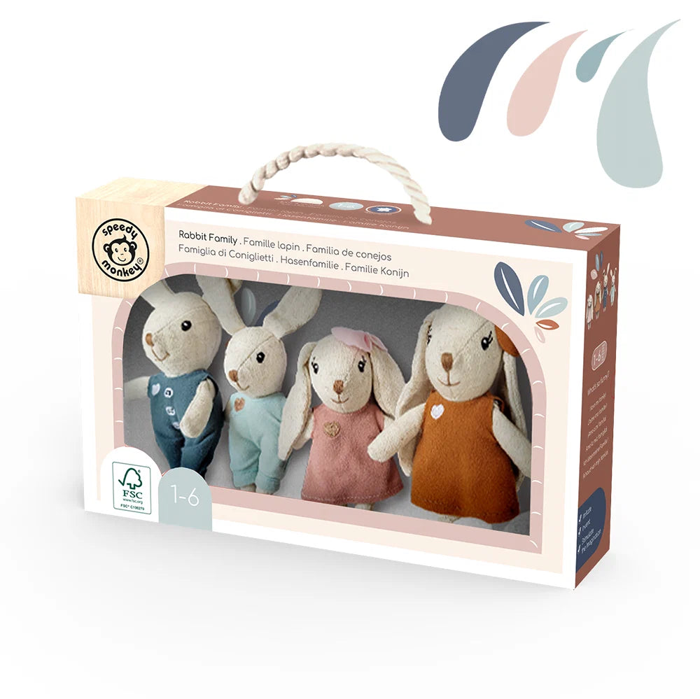 Speedy Monkey Rabbit Family-Speedy Monkey-Little Giant Kidz