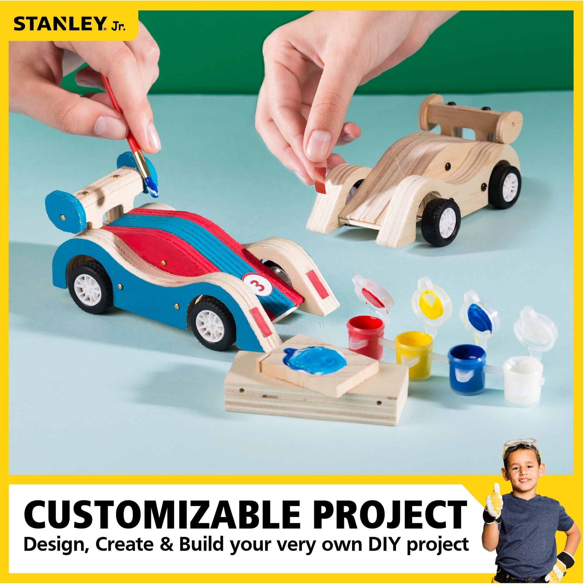 Stanley Jr. Pull-Back Sports Car Kit-Red Toolbox-Little Giant Kidz