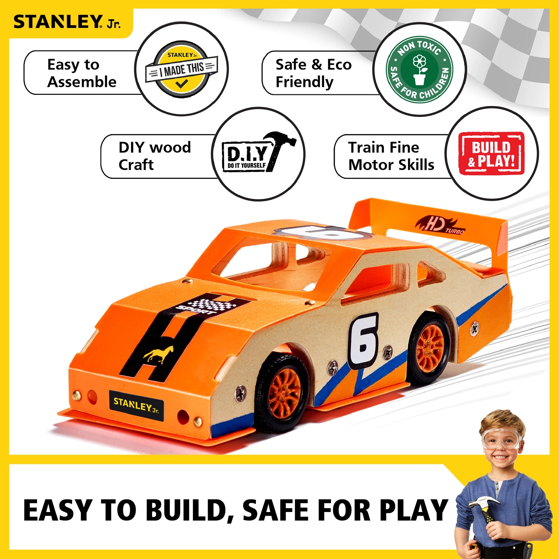 Race Car Build and Paint Kit
