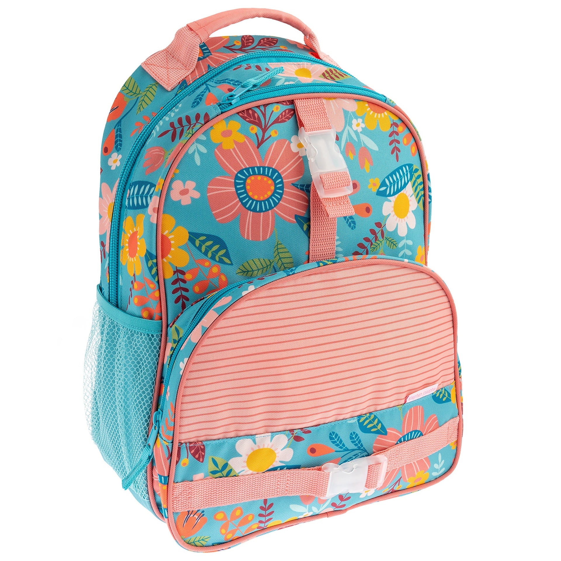 affordable printed kids backpack Stephen Joseph Turquoise Floral All Over Print Momoi Hi-Catch Nylon Mono no fade yellow This backpack is created Model:CE-S-862ULb